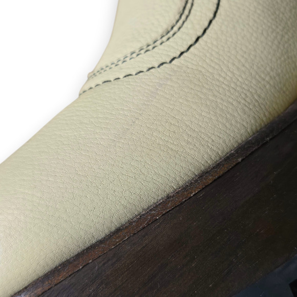 Charlotte Stone Oat Cream Loni Slingback Platform Clog Shoes Size 10 - Picture 5 of 8